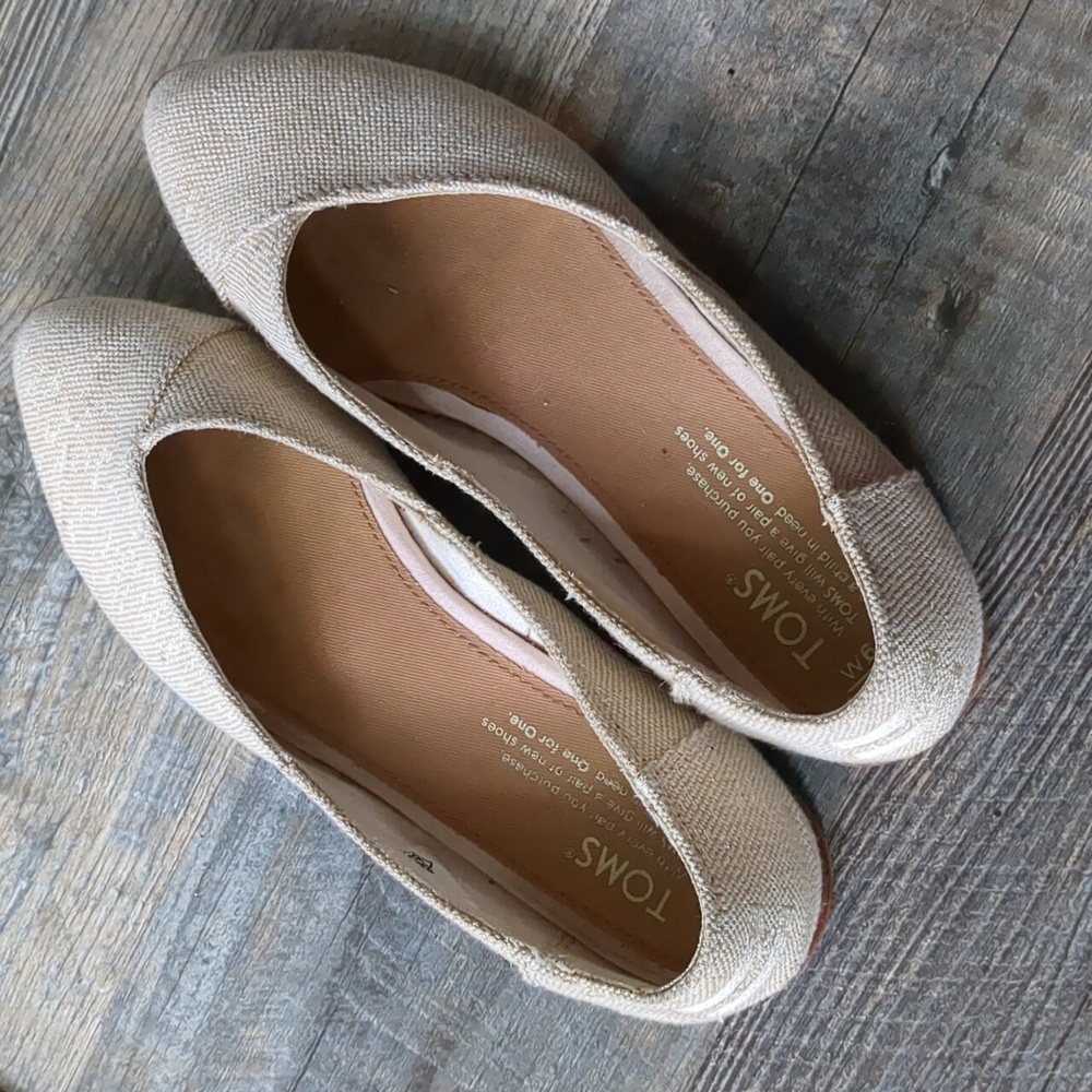 Toms sparkly flats